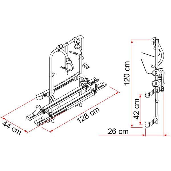 Fiamma Carry Bike Cycle Carrier Rack 200DJ Mercedes Sprinter Vw Crafter 2006 On Fiamma  - Dynamic Drive