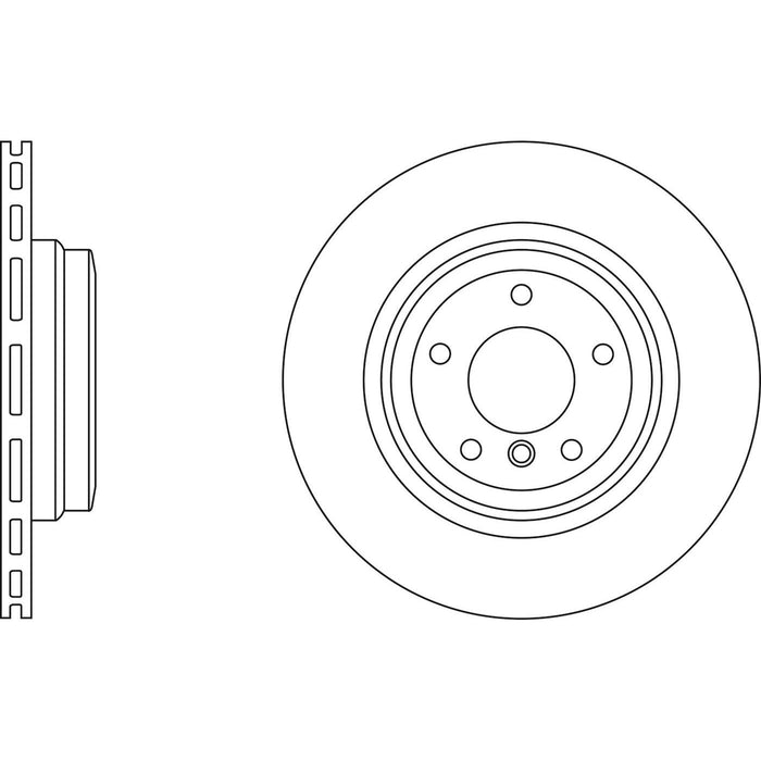 Genuine APEC Rear Brake Discs & Pads Set Vented for BMW 3 Series