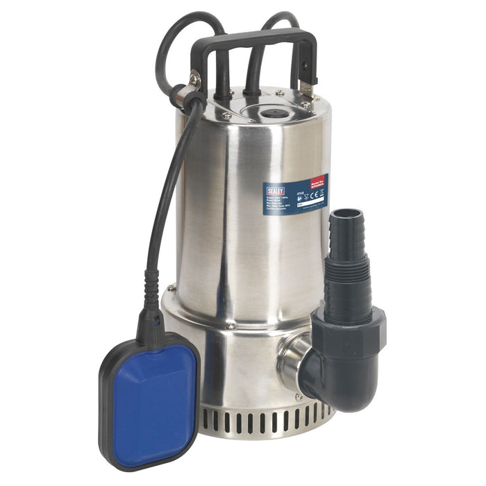 Sealey Submersible Stainless Water Pump Automatic 250L/min 230V WPS250A Sealey  - Dynamic Drive