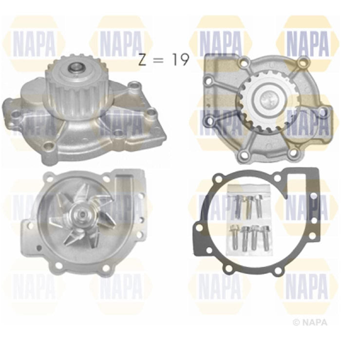 Genuine NAPA Water Pump for Ford Renault Volvo 1388504