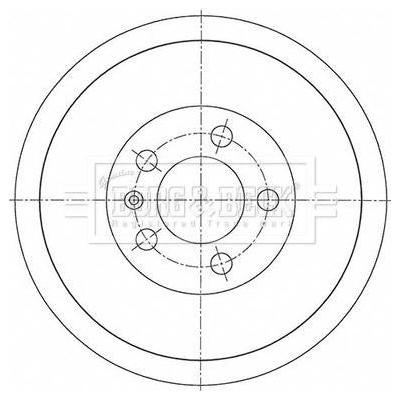 Genuine Borg & Beck Brake Drum fits Rapid Polo 0515 BBR7278 Borg & Beck  - Dynamic Drive