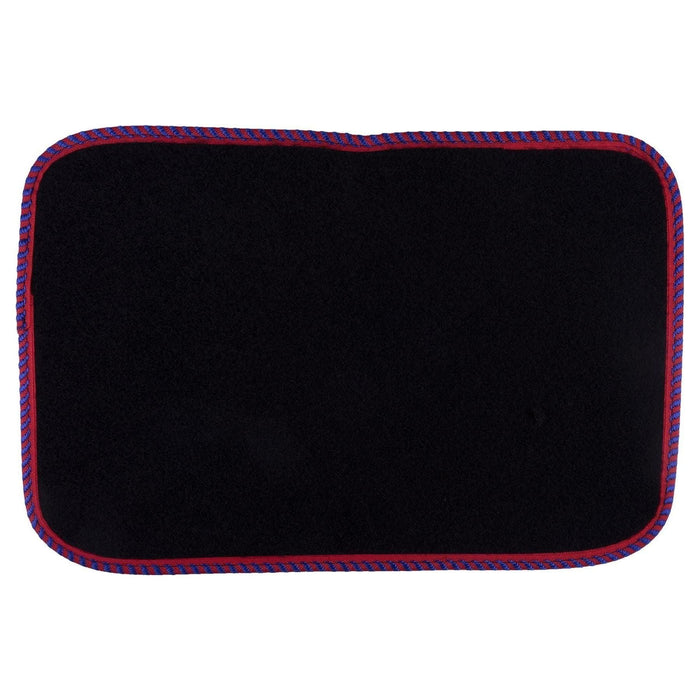 Fully Tailored Red & Blue Trim Carpet Mats fits for Audi A8 10> Set of 4 With 8 Clips UKB4C  - Dynamic Drive