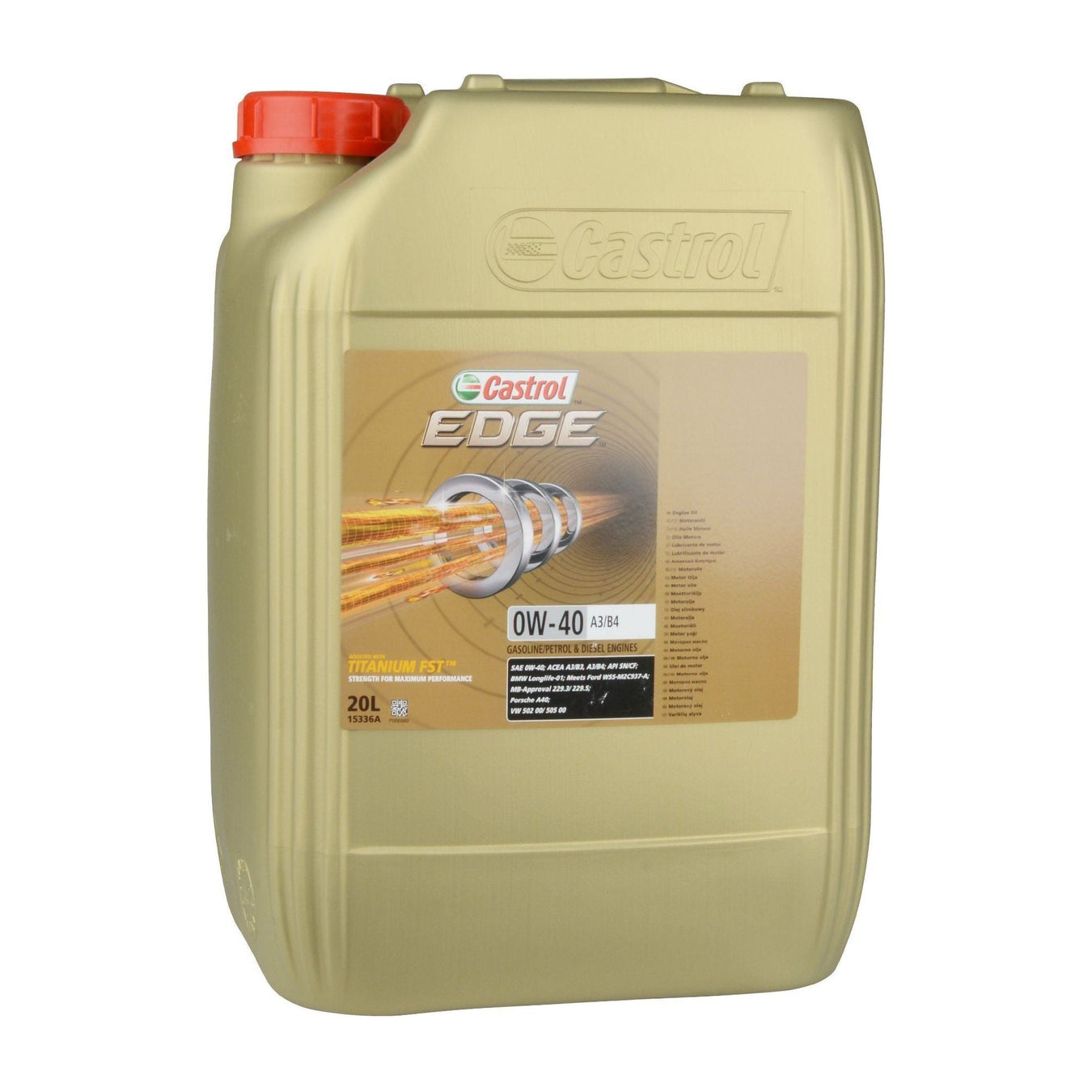 Castrol Edge 0W-40 A3/B4 - 20 Litre Castrol  - Dynamic Drive