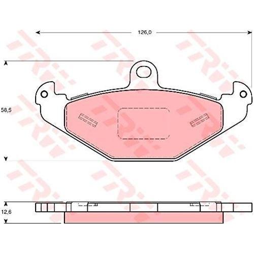 Genuine TRW Brake Pads (Rear) (R90) GDB1494 TRW  - Dynamic Drive