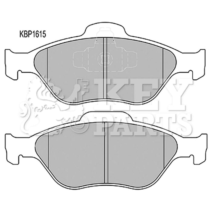 Genuine Key Parts KBP1615 Front Brake Pads (Ate-Teves)