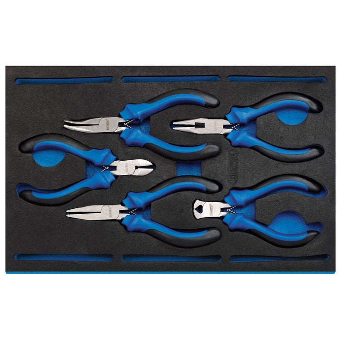 Draper Precision Plier Set in 1/4 Drawer EVA Insert Tray (5 Piece) 63215 Draper  - Dynamic Drive