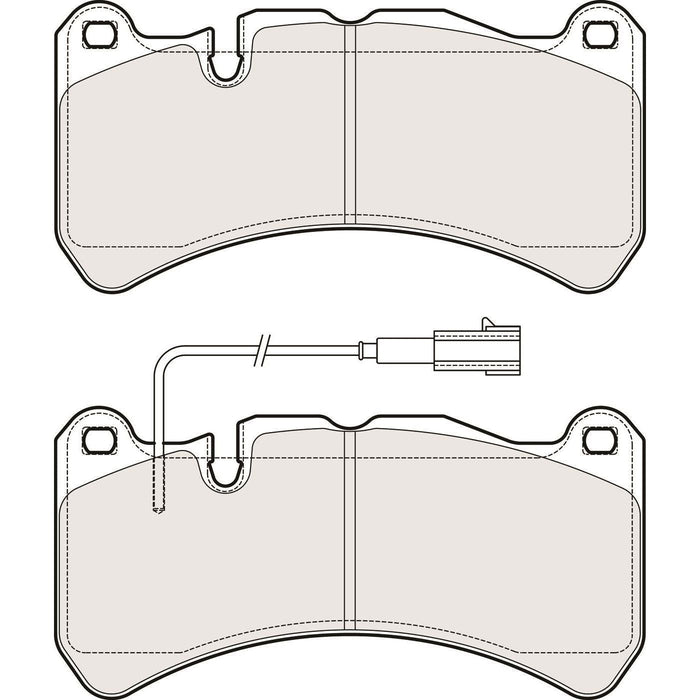 Apec Brake Pads Front Fits Maserati Ghibli Quattroporte