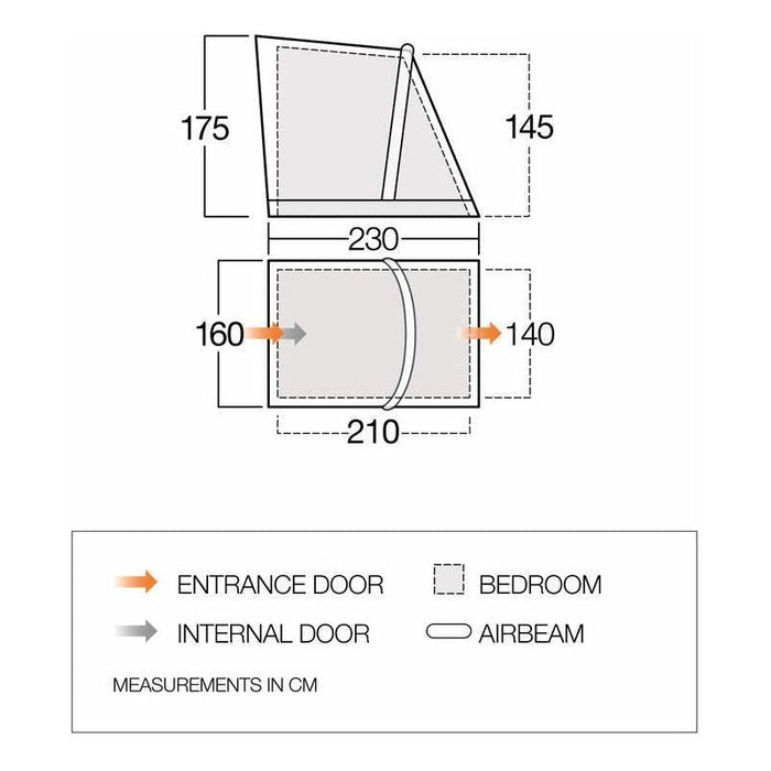 Vango Tall Annex Elements TC - Riviera Caravan Annex Vango  - Dynamic Drive