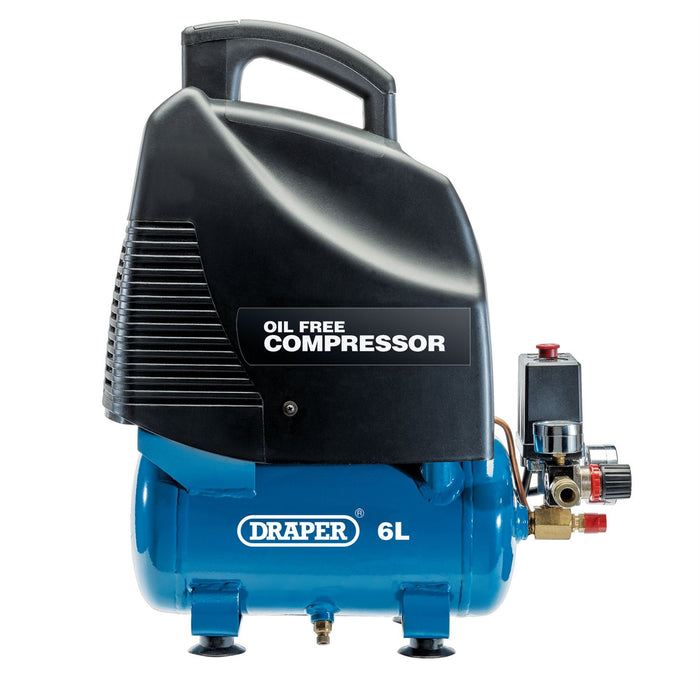 Draper Oil-Free Air Compressor, 6L, 1.1kW 24974