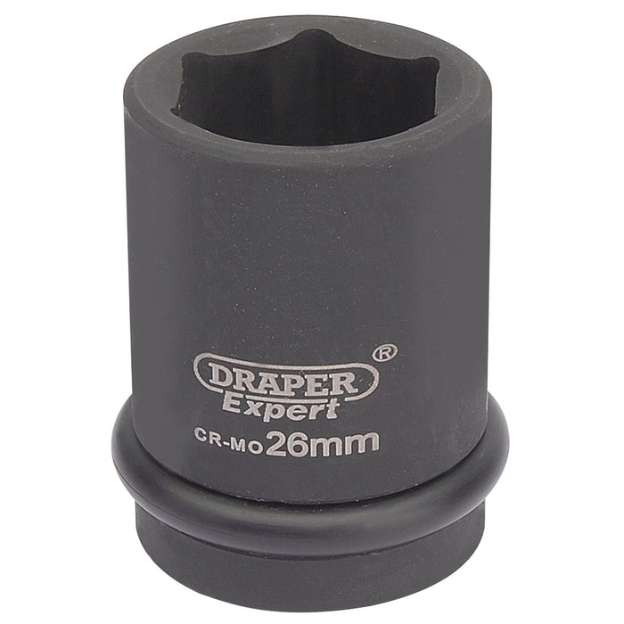 Draper Expert HI-TORQ 6 Point Impact Socket, 3/4" Sq. Dr., 26mm