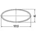 Hella Reflector Lens Colour: Red oval Glued/mounting 8RA 343 160-007 Hella  - Dynamic Drive