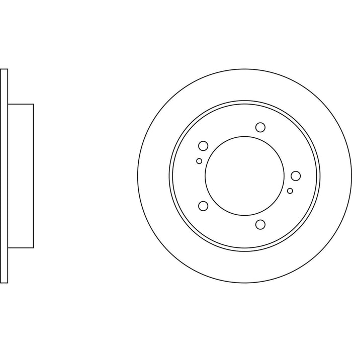 Genuine APEC Front Brake Discs & Pads Set Solid for Suzuki Samurai