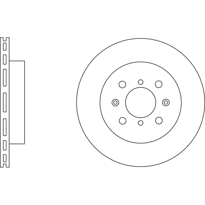 Genuine APEC Front Brake Discs & Pads Set Vented for Opel Agila