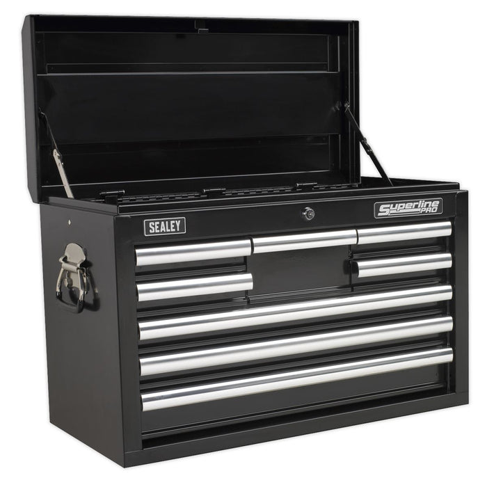 Sealey Topchest 8 Drawer with Ball-Bearing Slides Black AP33089B