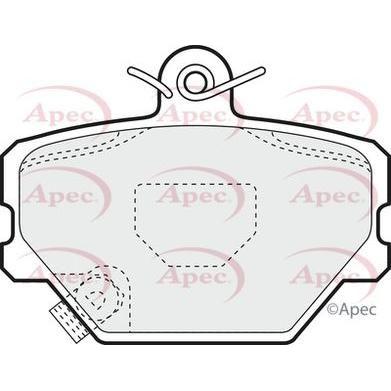 Apec Brake Pads Front Fits Smart City Crossblade Fortwo Roadster