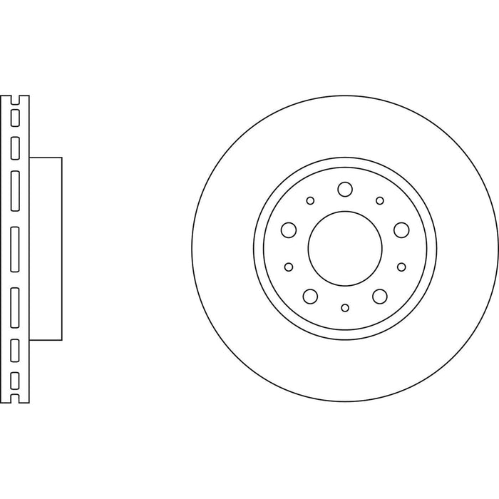 Genuine APEC Front Brake Discs & Pads Set Vented for Volvo 940