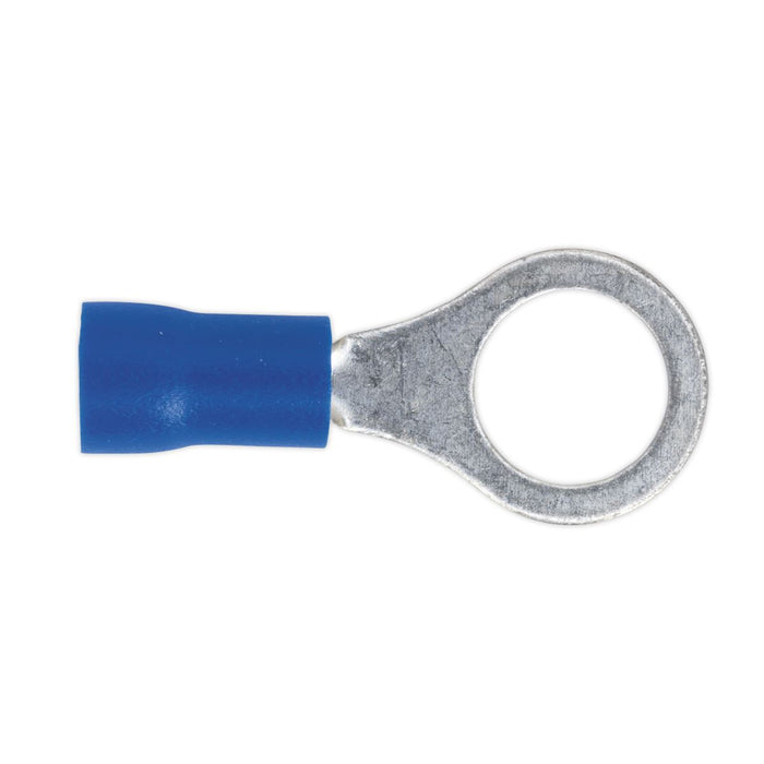 Sealey Easy-Entry Ring Terminal 8.4mm (5/16") Blue Pack of 100 BT27 Sealey  - Dynamic Drive