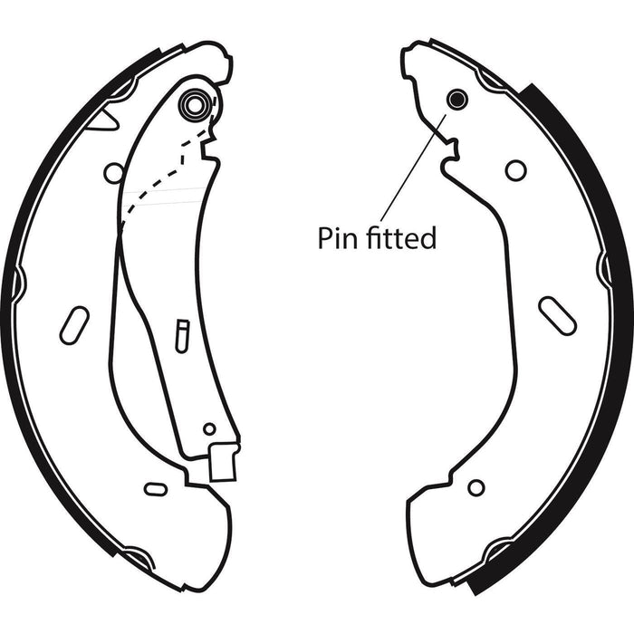 Apec Brake Shoe Rear Fits Ford Transit Ldv Maxus V80 Nissan Cabstar