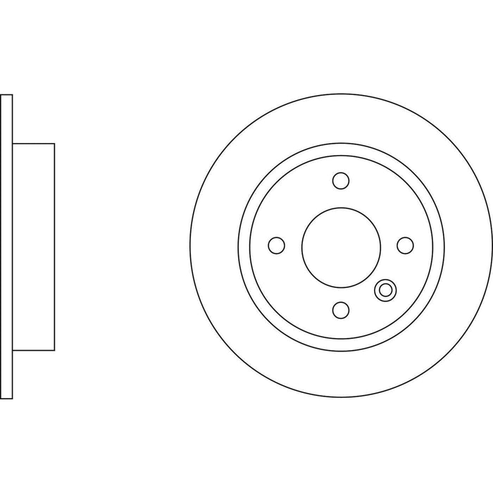 Apec Brake Disc Rear Fits Volvo 400 Series