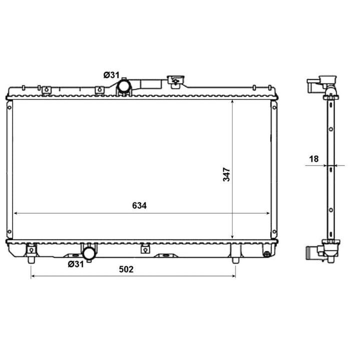 NRF Radiator 507594 NRF  - Dynamic Drive