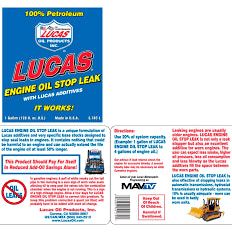 LUCAS ENGINE OIL STOP LEAK 946ml Stops Leaks Rejuvenates Seals & Gaskets