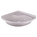 Grove 14" x 14" Bathroom White Plastic Corner Vanity Sink Bowl Grove  - Dynamic Drive