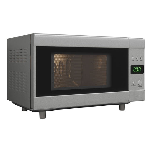 Flatbed Microwave in Silver Without Rotating Plate (230V, 700W, 20L) Nova  - Dynamic Drive