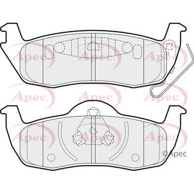 Apec Brake Pads Rear Fits Jeep Cherokee Commander