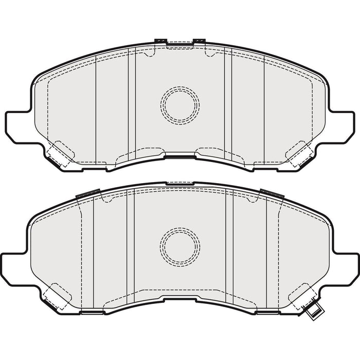 Apec Brake Pads Front Fits Citroen C4 Peugeot 4008