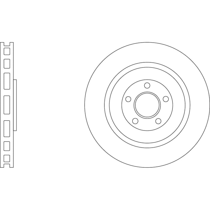 Apec Brake Disc Rear Fits Porsche Macan