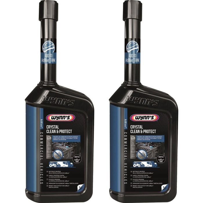 2x Wynns Crystal Clean & Protect AdBlue Cleaning Additve Treatment 500ml Wynns  - Dynamic Drive