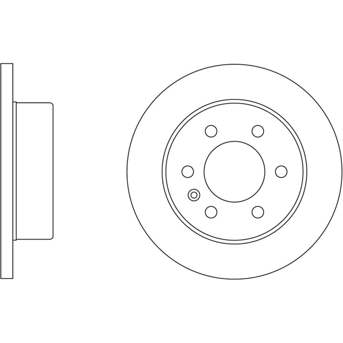 Genuine APEC Rear Brake Discs & Pads Set Solid for Mercedes-Benz Sprinter 3,5-t