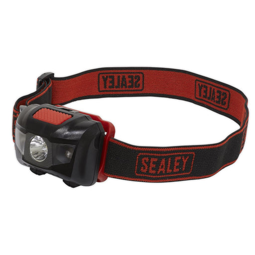 Sealey Head Torch 3W SMD & 2 Red LED 3 x AAA Cell HT03LED Sealey  - Dynamic Drive