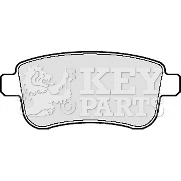 Genuine Key Parts KBP2124 Rear Brake Pads (TRW)