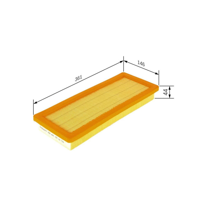 Genuine Bosch Car Air Filter S0151 fits Mini Cooper S - 1.6 - 06-11 F026400151