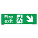 Sealey Safe Conditions Safety Sign Fire Exit (Down Right) Self-Adhesive Vinyl Sealey  - Dynamic Drive