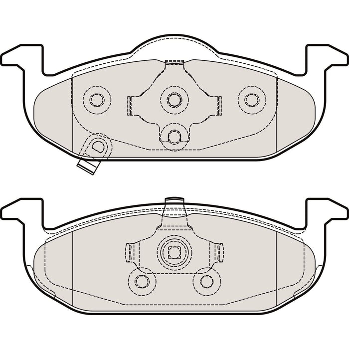 Genuine APEC Front Brake Discs & Pads Set Vented for MG MG 3