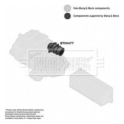 Genuine Borg & Beck Air Filter Hose fits Renault Grand Scenic 03 BTH1477 Borg & Beck  - Dynamic Drive