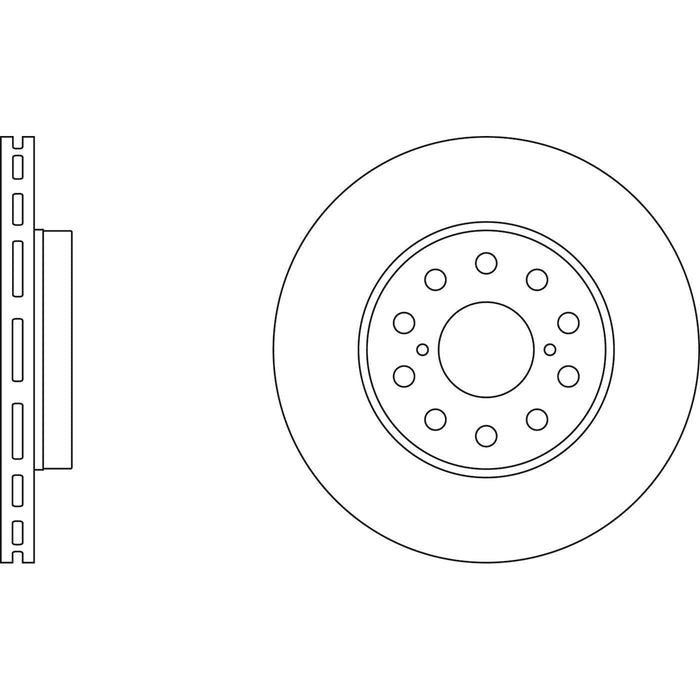 Apec Brake Disc Rear Fits Toyota Mr2