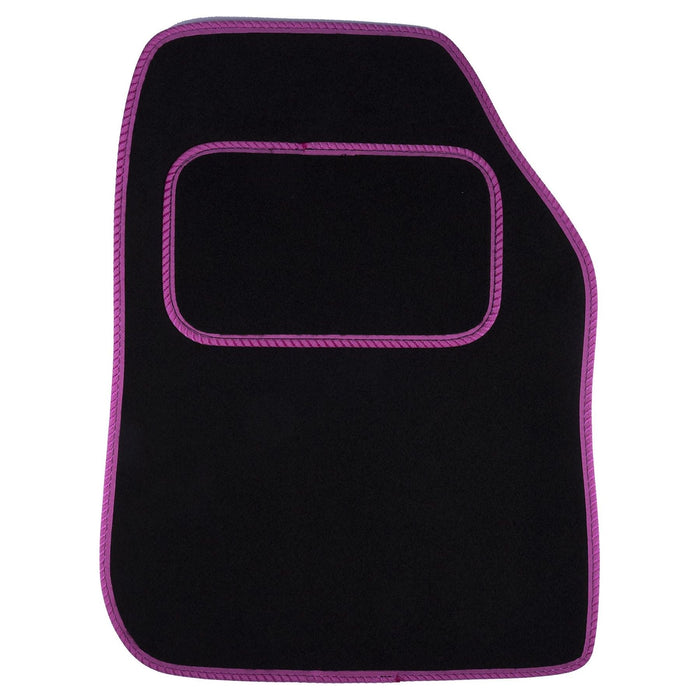 Fully Tailored Pink Trim Carpet Mats fits VW Touran 10> Set of 5 With 4 Clips UKB4C  - Dynamic Drive