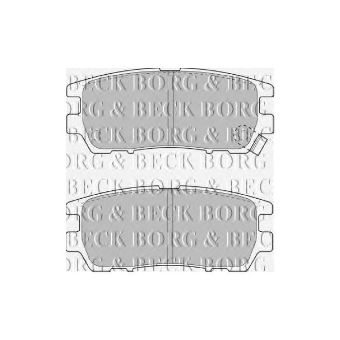 Genuine Borg & Beck Brake Pads fits Mitsubishi Shogun 91 BBP1582 Borg & Beck  - Dynamic Drive