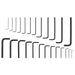 Sealey Hex Key Set 25pc S0465 Sealey  - Dynamic Drive