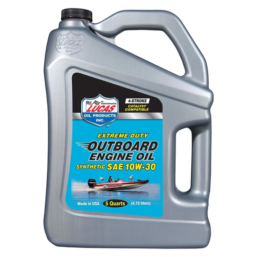 Lucas Oil 10W30 Synthetic Out Board Engine Oil 4.54 Ltr 40812 Lucas  - Dynamic Drive