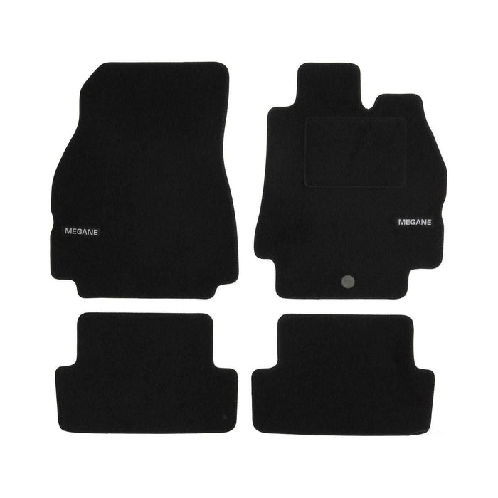 Tailored Logo Velour Carpet Floor Mats for Renault Megane 2001-2008 4PCS UKB4C  - Dynamic Drive