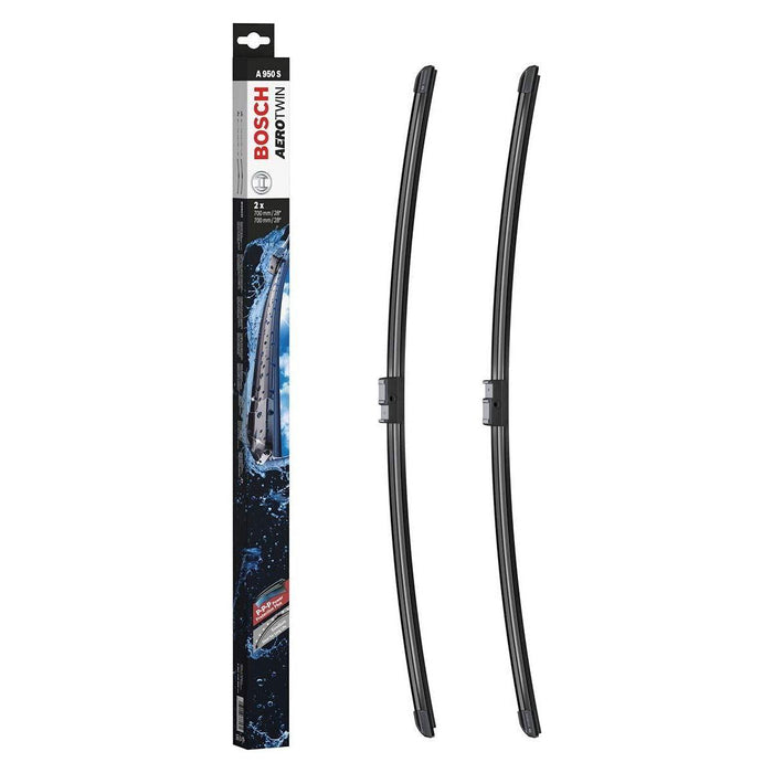 Bosch Aerotwin Flat Blade A950S Front Window Windscreen Wiper Blade Set Pair