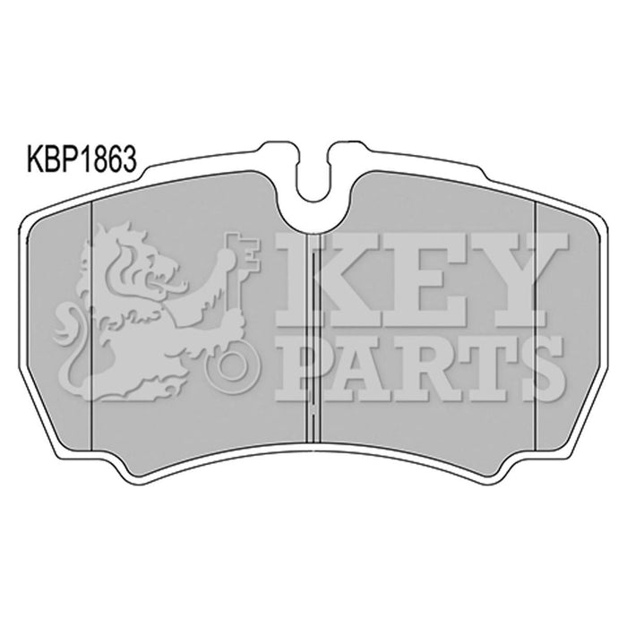 Genuine Key Parts KBP1863 Rear Brake Pads (Brembo)