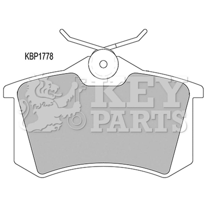 Genuine Key Parts KBP1778 Rear Brake Pads (Lucas-Girling)