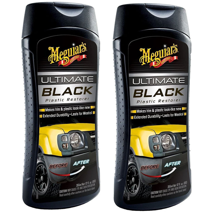 2x Meguiar's G15812EU Ultimate Black Plastic Restorer 355ml Meguiar's  - Dynamic Drive