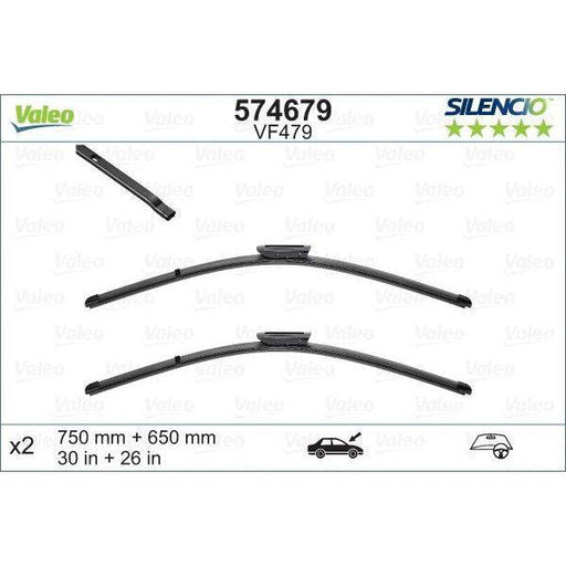 Valeo Wiper Blades Kit 574679 Automotive Part fits Renault Valeo  - Dynamic Drive