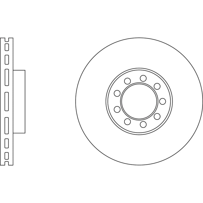 Genuine APEC Front Brake Discs & Pads Set Vented for Iveco Daily